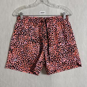 Fabletics Women's Small The One Shorts 5" Inseam Animal Print Activewear Shorts